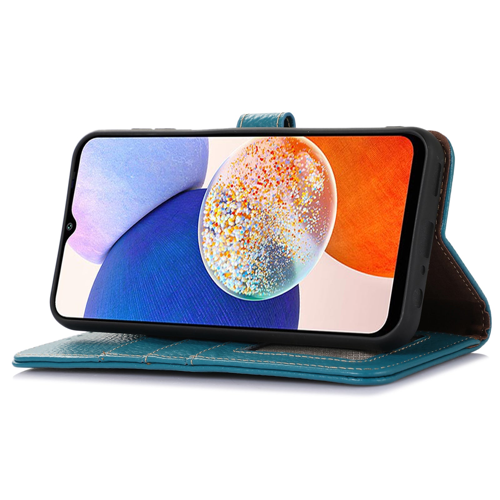 Phone Case For Samsung Galaxy S22 5G Genuine Cow Leather Cover Litchi Texture RFID Blocking Stand Wallet Phone Case For Samsung Galaxy S22 5G Genuine Cow Leather Cover Litchi Texture RFID Blocking Stand Wallet